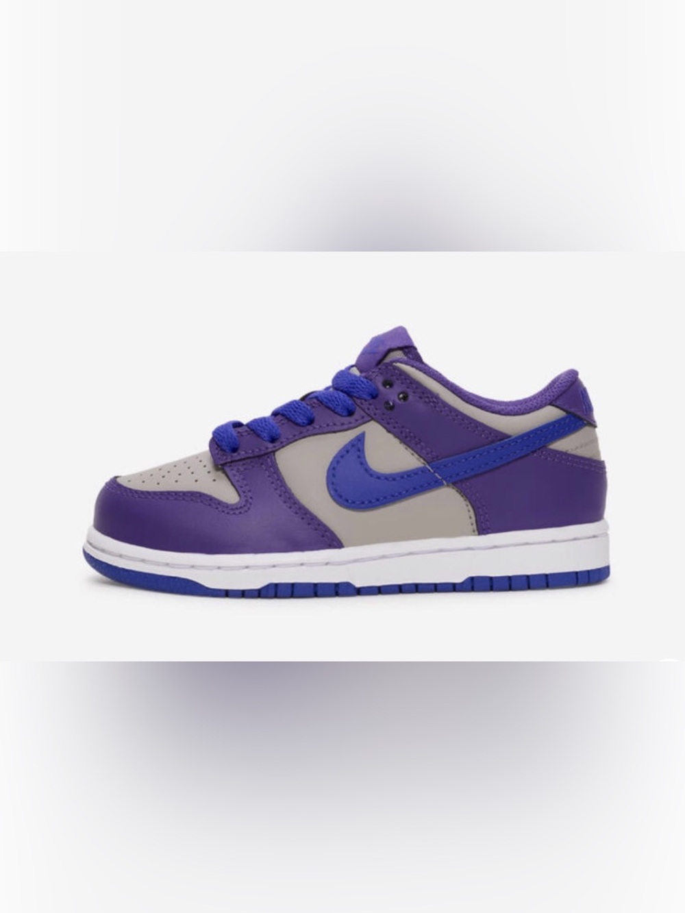 Nike Dunks Low Kids Purple and Gray Low-Top Sneakers